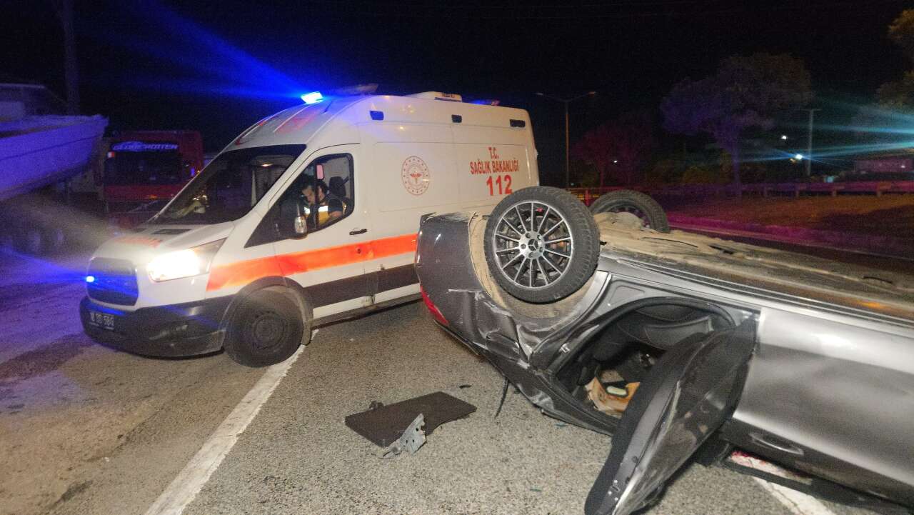 Çarpmanın şiddetiyle 250 metre savruldu! Sürücünün durumu ağır 4